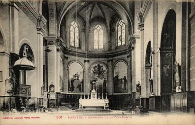 Pamiers - Interior da catedral — Fototipia Labouche Frères, Toulouse, n° 531