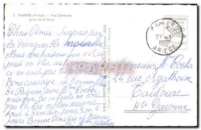 Pamiers (Ariège) — Vista Geral tirada da Care — S.N.E. - NARBONNE — Verso