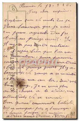 Pamiers - O Tribunal — O Ariège, 127 — Fot. Barouche Fr. - Toulouse — Verso