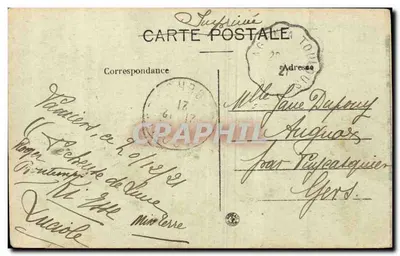 Pamiers (Ariège) — Szpital Uzupełniający n° 67 — D.F.P. — Rewers