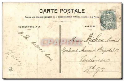 L'Amioux - A Nova Prefeitura e o Parque - Fototipo Lange & Fils Toulouse — Verso