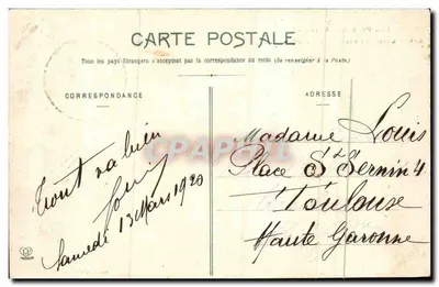 Ussat-les-Bains - Villa das Rosas — Fototipia Labouche Frères, Toulouse — Verso