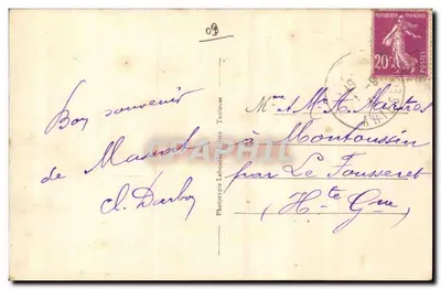 Massat — Ogólny widok z Dounès — Pirenie Ariégeoise, n°391, wydawca LF Bullois — Rewers