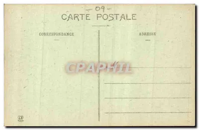 Pueblo de Unac cerca de las Cabannes — Paso de Marmare en el fondo — Fototipia Labouche Frères, Toulouse — Reverso