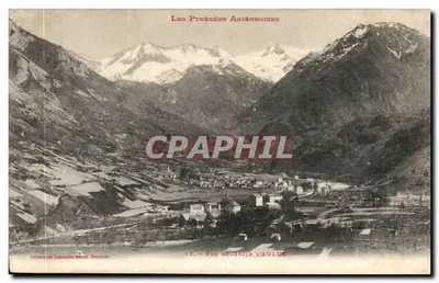 Vista geral de Aulus — Os Pirineus Ariégeois — Labouchère Frères, Toulouse
