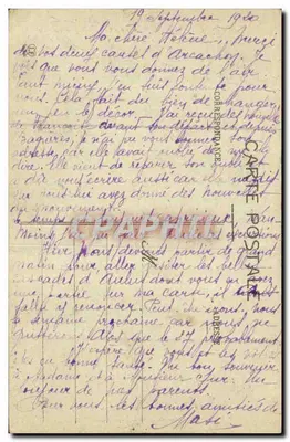 Aulus-les-Bains — A Grande Chuta — Cachoeira de Ance — Editor Lacombe Frères, n°754 — Verso
