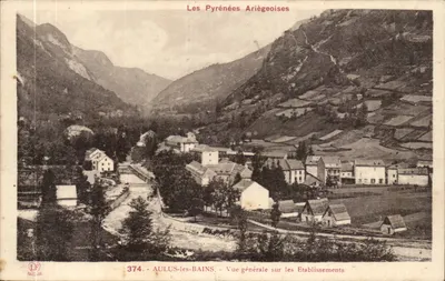 AULUS-les-BAINS — Visão geral sobre os Estabelecimentos — Fototipia Labouche, Tralouse