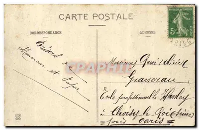 Ax-les-Thermes — A Igreja — Editor L. Labruche, Toulouse, n° 465 — Verso