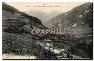 A vista de Saint-Barthélémy vista de Montségur — L'Ariège — Fotografia de Lapouche, Montségur