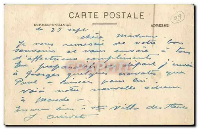 Mulher bethmaleise — tipo bethmaleise (Ariège) — Foto J. Fauma, St-Girons — Verso