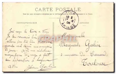 Foix (Ariège) - Vista geral — F. Dauphin, lib.-édit., Foix — Verso
