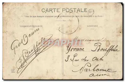 Jovem mulher de Bethmale — Les Pyrénées Ariégeoises — Fototipo Larbuche Frères, Toulouse, n°167 — Verso