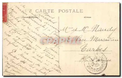 Massif de Lhérès, visto de Bagnères-de-Bigorre — Librairie Saïous, Bagnères-de-Bigorre — Verso