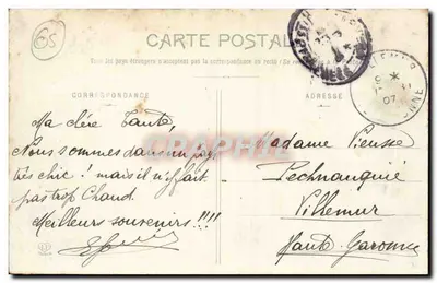 Carvern-les-Bains — Pałac Centralny — Zakład Kurortowy — Phototype Larouche Frères Toulouse — Rewers