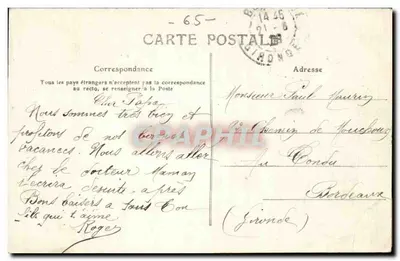 Pyrénées - 68 - CAUTERETS — Gouffre du Cenizet (Wys. 1.235 m.) — wydawca nieodczytalny — Rewers