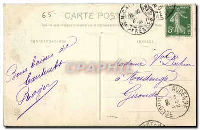 As Altas Pirineus — Estrada de Pierrefitte - O Límaçon — Fototipia Labouche Frères, Toulouse, n°53 — Verso