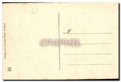 Cauterets — Wodospad Cériséy — Héliogravure Labonche Frères, Toulouse — Rewers