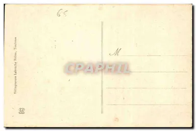 Cauterets - Cachoeira de Cerissey — Heliógrava Labonche Irmãos, Toulouse, n°190 — Verso