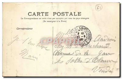 Cauterets — Kaskada Lutour — Baylac, wyd., Cauterets — Rewers