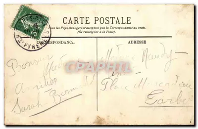 Tarbes — Plac Marcadieu — LL. — Rewers