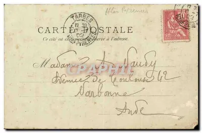 Hotel Operowy — Cauterets — wydawca: Cauterets, Hotel Operowy — Rewers