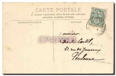 Capvern-les-Bains — El Establecimiento termal — A. Villatte, editor, Tarbes — Reverso