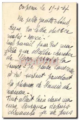 Capvern-les-Bains — Wewnętrzny widok kawiarni — H.P. — Rewers