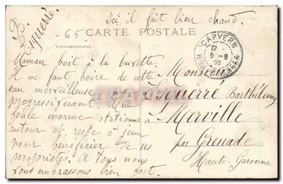 CAPVERN-les-BAINS - Kawiarnia — wydawca Vainsit i Vainsit, nr 557 — Rewers