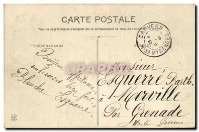 Capvern — La Llegada del Camino del Bounhidé - Barra de bebidas — Editor Toulouse, n°93 — Reverso