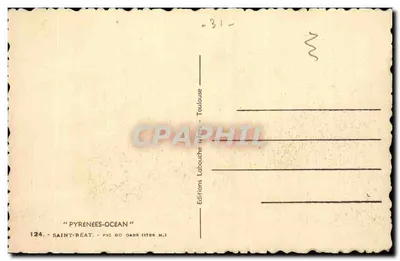 Saint-Béat - Pic du Gars (1788 m) — Pirineos-Océano — Ediciones Labouche - Toulouse — Reverso