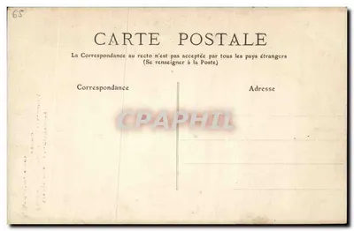 Os Pirineus — 68 - CAUTERETS — Gouffre du Cerizet (Alt. 1235 m.) — Couget, editor, Cauterets — Verso
