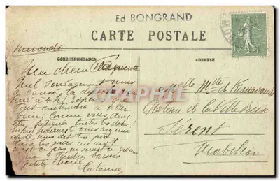 Sainte-Anne-d'Auray - Entrada do Village — editor Gallotane, n° 7012 — Verso
