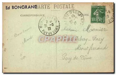 Sainte-Anne-d'Auray — La Procesión que se dirige de la Scala Sancta a la Basílica — Ed. Bongrand — Reverso