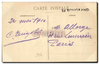 Van AURAY naar SAINTE-ANNE — Het Veld der Martelaren — Collectie Villaret, Oulmier — Achterkant