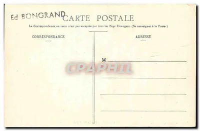Auray - Het Veld der Martelaren — uitgever Ed Bongrand, n° 380 — Achterkant