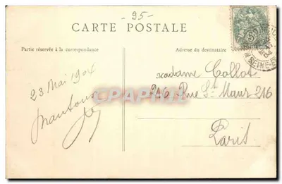 Montmorency – La Châtaigneraie — B. F., Paryż (1) — Rewers