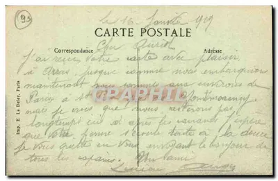 Saint-Prix (S.O.) — Castelo Léopold Double — Habitado em 1901 pelo poeta Edmond Rostand — Verso