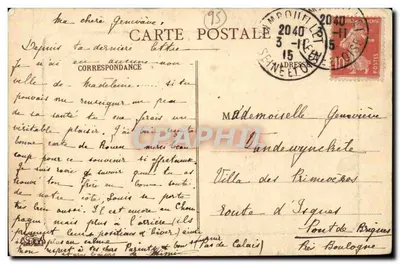 Rambouillet — La Iglesia — Editor desconocido, n° 167 — Reverso