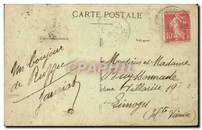 Ruffec - Castelo Duportail — editor desconhecido, n° 753 — Verso