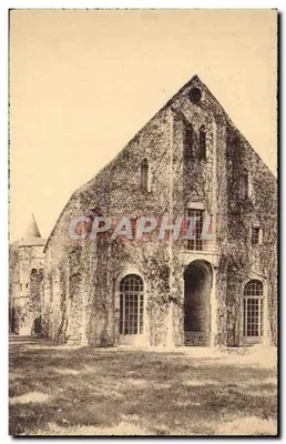 Abadia de Royaumont — Vista do edifício coberto de lianças — Editor C. Barrault, Amières-sur-Oise