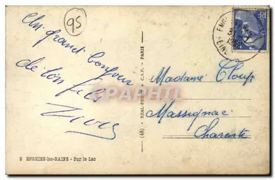 Enghien-les-Bains — Nad jeziorem — wydawca C.A.P. nr (48) — Rewers