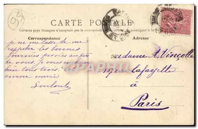 Montmorency — Iglesia de San Varthème (ábside) — B.F., París 6e — Reverso