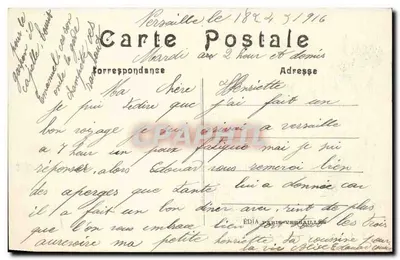 Versailles — Sala Jeu de Paume — Édita Paris-Versailles n°194 — Rewers
