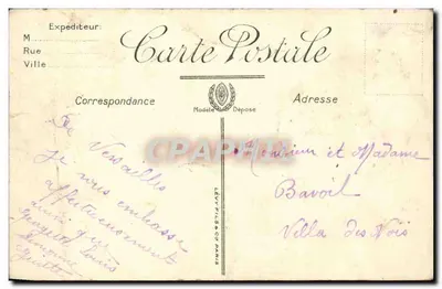 Versailles — Petit Trianon — Museu das Carros — A Carro do Tzar — LL. n°278 — Verso