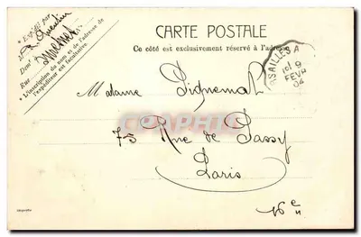 Versailles - Bassin de Neptune — éditeur P. Bérenger, n° 5114 — Verso