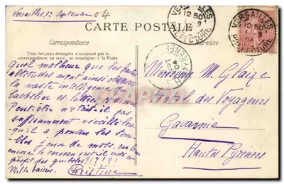 Versailles — Hameau du Petit Trianon. Maison du Seigneur — C. L. C. n°198 — Verso