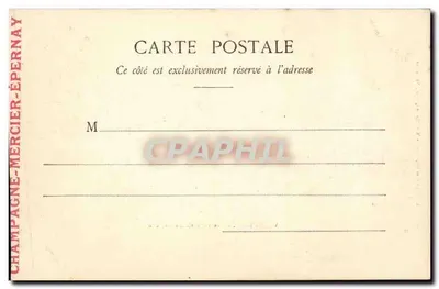 Versailles — Vista geral do Castelo — Phototypis A. Bergeret, Rue Nau, Versailles — Verso