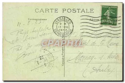 Versailles — O Parque — Pátio de Água — Grupo de Crianças — A.P. — n°107 — Verso