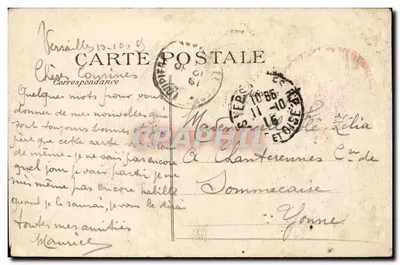 Versailles — Ogólny widok — wydawca VERSAILLES n° 180 — Rewers