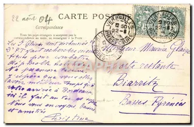 Versailles — Hameau du Petit Trianon — Le Moulin — C.E.C. n°197 — Verso
